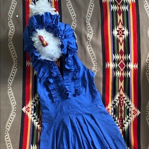 BCBG ruffle halter dress